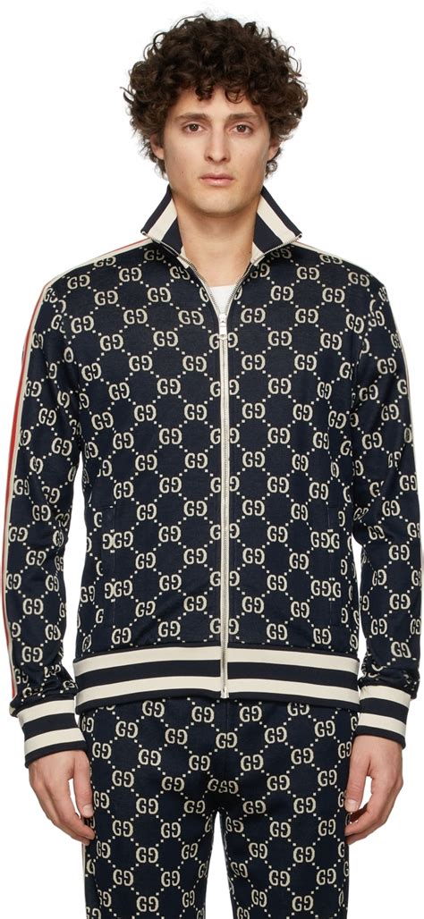 gucci cotton gg jacquard cotton jacket & pans|Gucci jacquard jacket slim large.